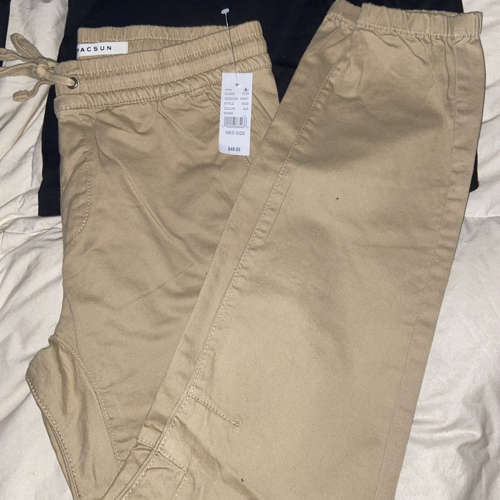 Khaki joggers